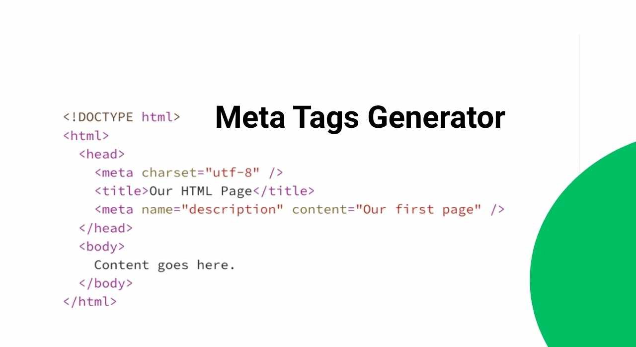 Meta Tags Generator – Create SEO-Friendly Tags Instantly